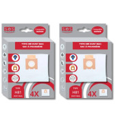 Set di 2 scatole di 4 sacchetti in microfibra H81
