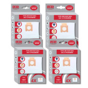 Set di 4 scatole di 4 sacchetti in microfibra H81