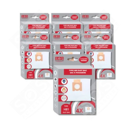 CONFEZIONE DA 7 SCATOLE DI 4 SACCHETTI IN MICROFIBRA H81 ASPIRAPOLVERE - 35601865