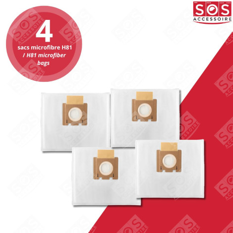 LOTTO DI 8 SCATOLE DI 4 SACCHETTI IN MICROFIBRA H81 ASPIRAPOLVERE - 35601865