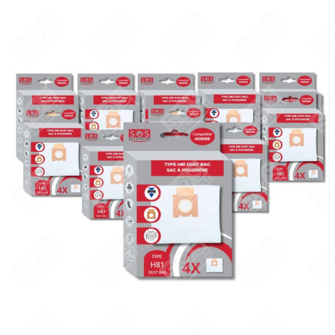 LOTTO DI 11 SCATOLE DI 4 SACCHETTI IN MICROFIBRA H81 ASPIRAPOLVERE - 35601865