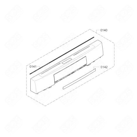 CUSTODIA PANNELLO DI CONTROLLO (0140) LAVASTOVIGLIE - 11015548