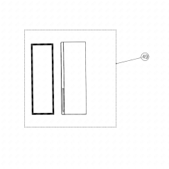 Guarnizione Originale Hisense Per Frigorifero Congelatore FUV124D4AW1 - Sostituisci La Vecchia Guarnizione!