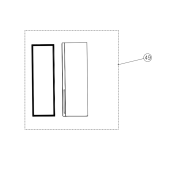 Porta con guarnizione (Parte frigorifero)