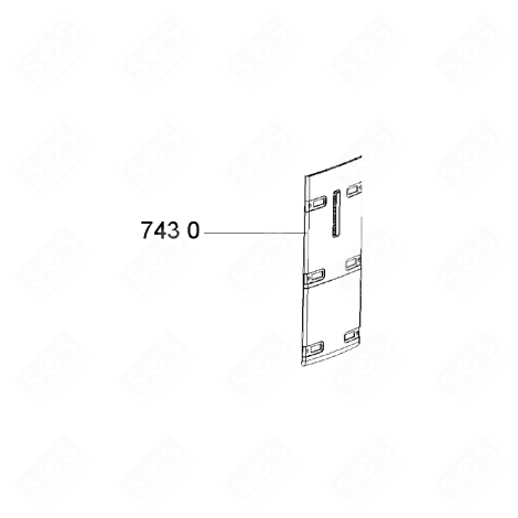 MASCHERINA FRIGORIFERO, CONGELATORE - 481244079246