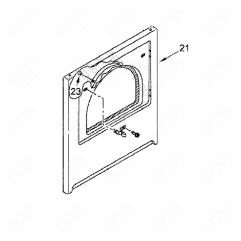 PANNELLO ANTERIORE LAVATRICE - 482000098065