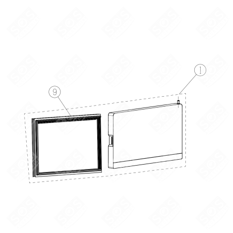 JOINT DE PORTE RÉFRIGÉRATEUR (REPÈRE 5) FRIGORIFERO, CONGELATORE - HK1953154