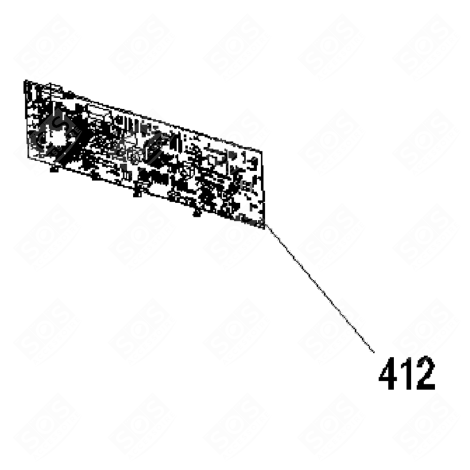 SCHEDA ELETTRONICA, MODULO DI POTENZA (RIFERIMENTO 412) LAVATRICE - 20798654
