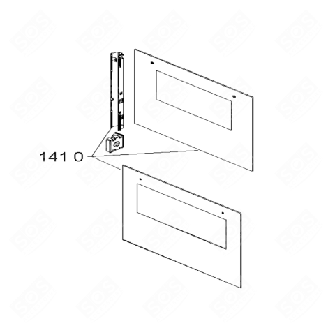 VETRO DEL FORNO FORNI, FORNELLI ELETTRICI E A GAS - 480121100532