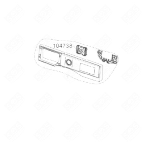 PANNELLO FRONTALE ASCIUGATRICE - 76373E422