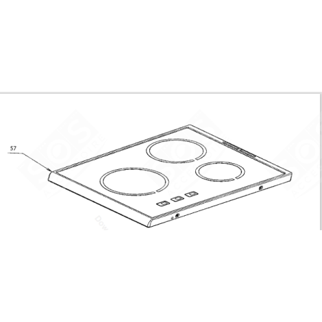SUPERFICIE IN VETROCERAMICA PIANO COTTURA - 3428382331