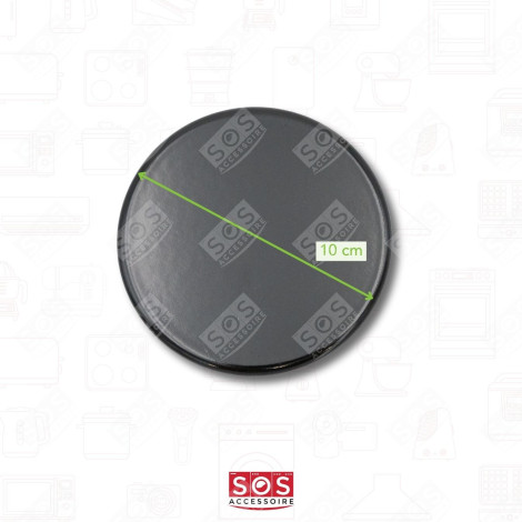 CAPPELLO BRUCIATORE RAPIDO NERO DIAM. 100 MM PIANO COTTURA - C00052931, 482000026824