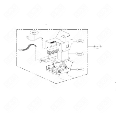 SCHEDA INVERTER (RIFERIMENTO 507V) FORNI A MICROONDE - EBR82899215