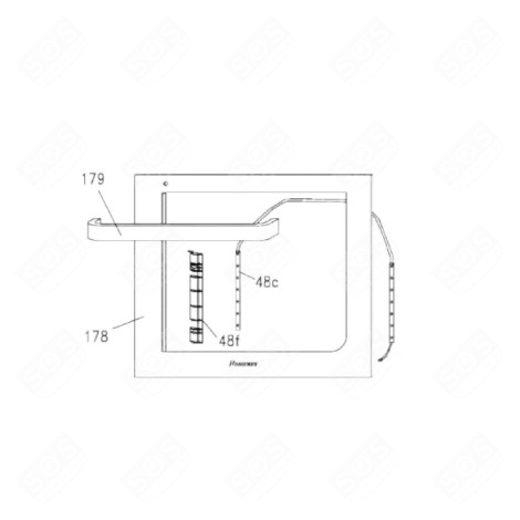 VETRO DELLA PORTA ESTERNA (RIFERIMENTO 178) FORNI, FORNELLI ELETTRICI E A GAS - 42831130