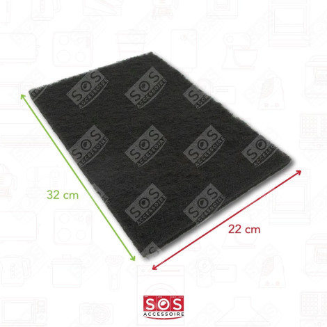 LOTTO DI 2 FILTRI A CARBONE CAPPA ASPIRANTE - 74X2375