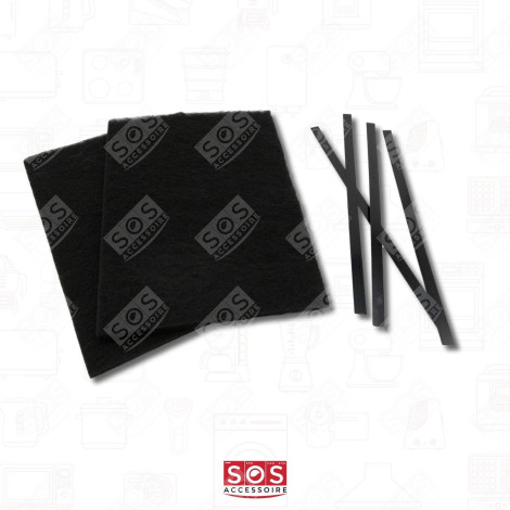 LOTTO DI 2 FILTRI A CARBONE CAPPA ASPIRANTE - 74X2375