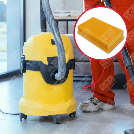 FILTRO (A PIEGHE PIATTE RETTANGOLARE) ASPIRAPOLVERE - 6.904-367.0