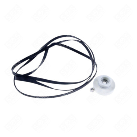 SET CINGHIA 1965H6 + PULEGGIA ORIGINALE ASCIUGATRICE - 57X0545, 57X2507