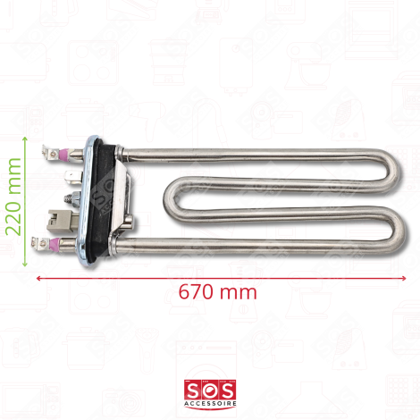 RESISTENZA 1750W LAVATRICE - 1326475009, 3792301206 