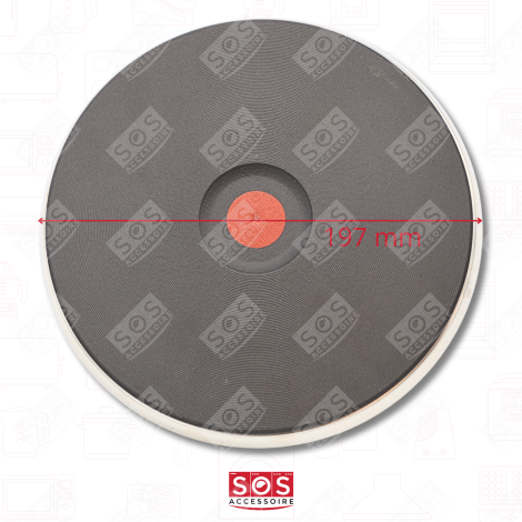 PIANO DI COTTURA RAPIDO DIAMETRO 180MM 2000W PIANO COTTURA - 71X1992