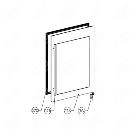 PORTA BICCHIERE CONTORNO INOX (RIFERIMENTO 37A) CANTINETTE DA VINO - 92040840, DG23-1263