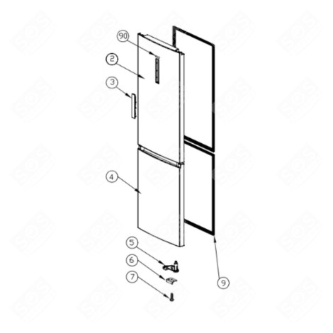 VITE (RIFERIMENTO 7) FRIGORIFERO, CONGELATORE - 49062455, 0060600107