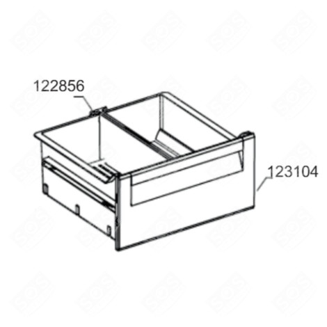 CASSETTO 452.5X210MM (RIFERIMENTO 123104) FRIGORIFERO, CONGELATORE - 761171092