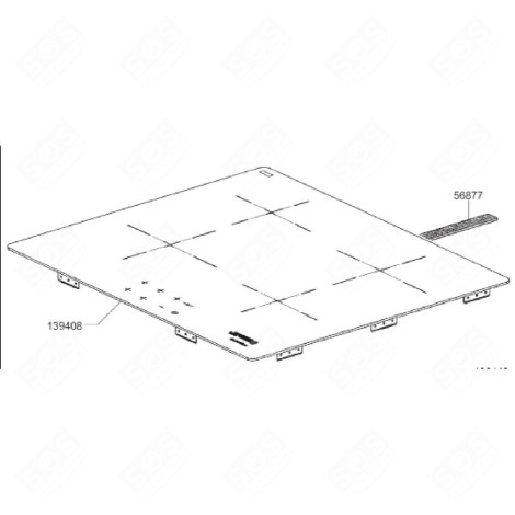 PIASTRA (RIFERIMENTO 139408) PIANO COTTURA - 685618211, 685618094