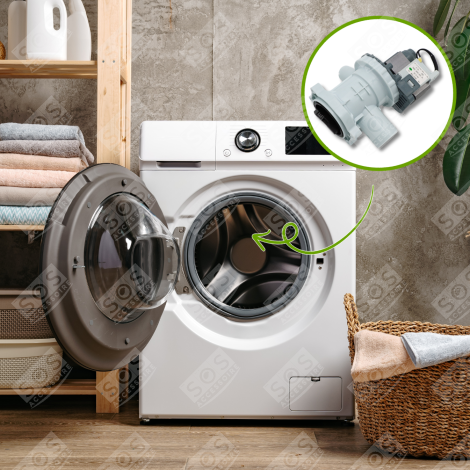 POMPE DE VIDANGE LAVATRICE - 34010696, AS0033222