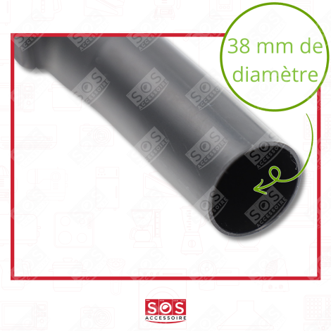 FLESSIBILE GRIGIO COMPLETO EVA CONICO 32/38 MM ASPIRAPOLVERE - 12041500