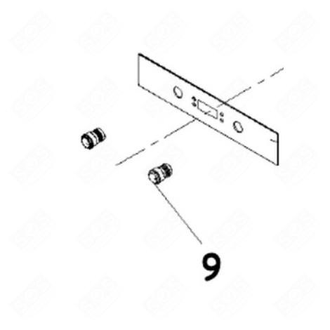 LEVA DI COMANDO SINGOLA (RIFERIMENTO 9) FORNI, FORNELLI ELETTRICI E A GAS - 34050495, 12171100000775
