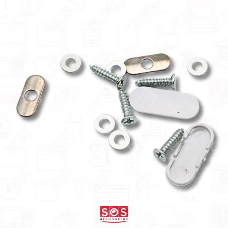 LOTTO DI 2 MANIGLIE PER PORTA FRIGORIFERO, CONGELATORE - 00369542