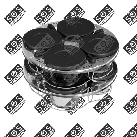 KIT DI 8 VERRINE IMPILABILI VAPORIERE, CUOCITORI A VAPORE - XA6140E0