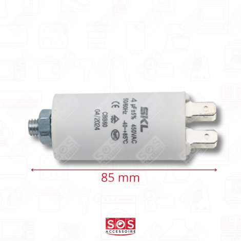 CONDENSATORE 4 MF LAVASTOVIGLIE - 481212118132, 49011940