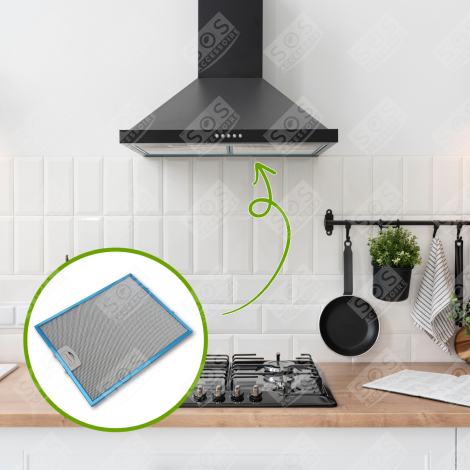 FILTRO METALLO 257X318MM CAPPA ASPIRANTE - C00268543, 49010998