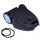 Scocca inferiore con rotelle posteriori