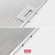 FILTRO METALLICO PER GRASSO 247X327MM CAPPA ASPIRANTE - 50293009002, 50287195007