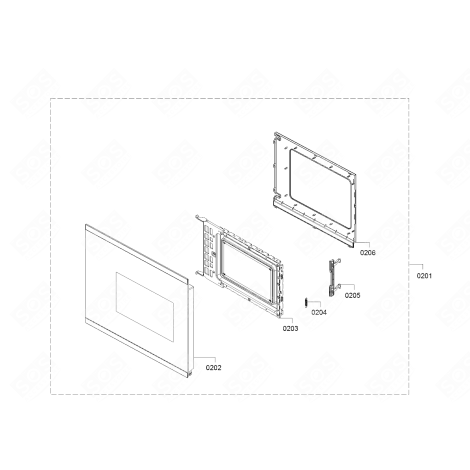 PORTA COMPLETA FORNI A MICROONDE - 20005767