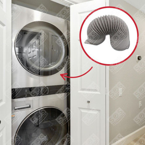 TUBO DI DRENAGGIO LUNGHEZZA 2 M DIAM. 102 MM ASCIUGATRICE - 484000008556, AV13101