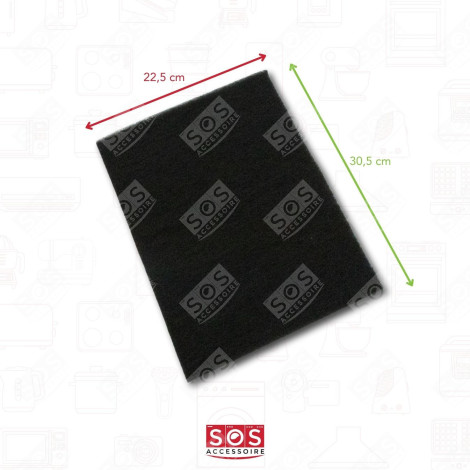 FILTRO A CARBONE (30,5 X 22,5 CM + 2 ASTE DI FISSAGGIO (AL PEZZO)) CAPPA ASPIRANTE - 74X5226