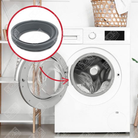 GUARNIZIONE DELLA PORTA (MANICOTTO) COMPATIBILI LAVATRICE - 6816000, 4223910