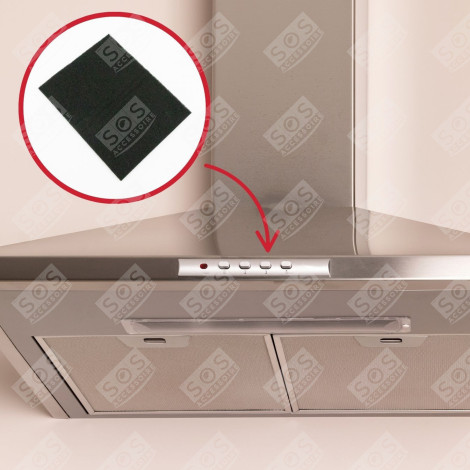 FILTRO A CARBONE (AL PEZZO) CON ASTE DI FISSAGGIO CAPPA ASPIRANTE - AS6021727