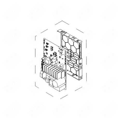 CARTE ÉLECTRONIQUE, MODULE DE PUISSANCE LAVATRICE - 12041671