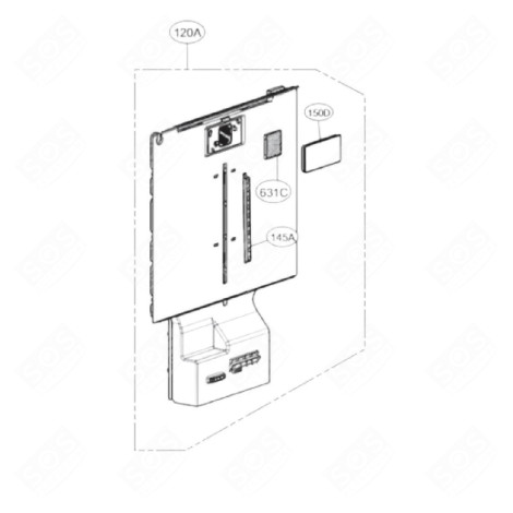 ENSEMBLE DE CONDUITS, MULTIPLE FRIGORIFERO, CONGELATORE - ADJ74812523
