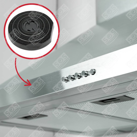 FILTRO A CARBONE ROTONDO TIPO 25 (AL PEZZO) CAPPA ASPIRANTE - 902979362