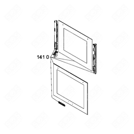 VITRES DE FOUR AVEC ÉQUERRES FORNI, FORNELLI ELETTRICI E A GAS - C00537825