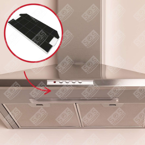 FILTRO A CARBONE CAPPA ASPIRANTE - 00460367 DHZ3300