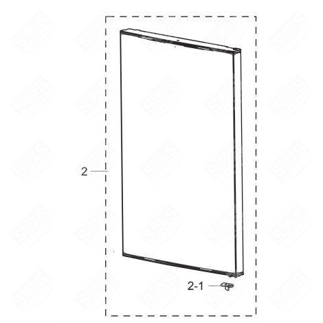 PORTE FRIGORIFERO, CONGELATORE - DA91-04543K