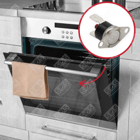 TERMOSTATO KLIXON RESETTABILE 135° FORNI, FORNELLI ELETTRICI E A GAS - 76X4155, 0024000651