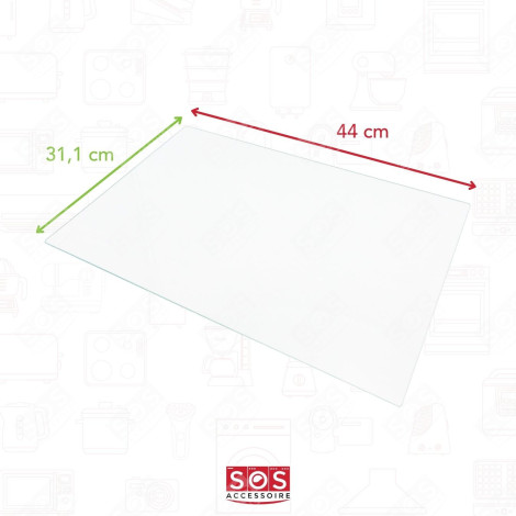 RIPIANO, SCAFFALE IN VETRO 440X311 MM FRIGORIFERO, CONGELATORE - 4362729100